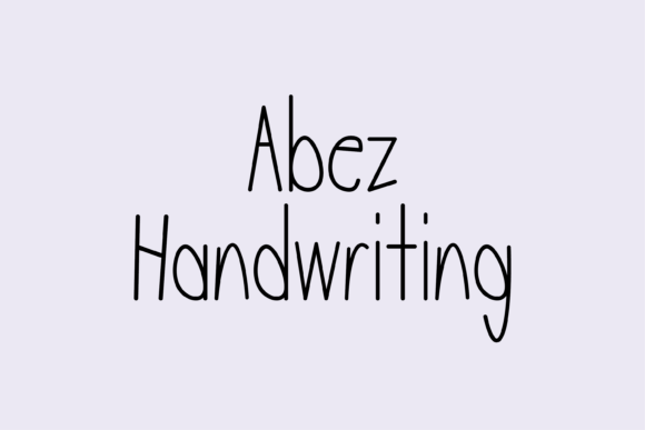 Abez: A Friendly Handwritten Font for Campaigns