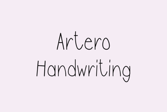 Artero: A Friendly Handwritten Font for Branding