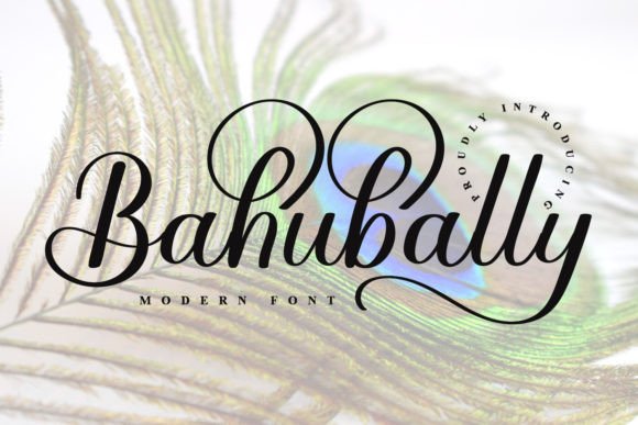 Bahubally: A Fresh Script Handwritten Font for Makers