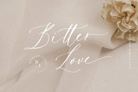 Bitter Love: A Modern Elegant Calligraphy Font
