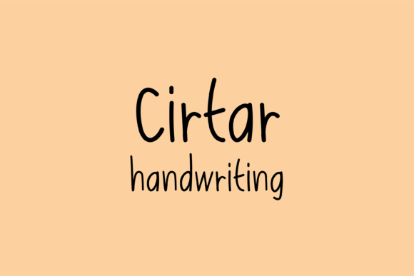 Cirtar: A Whimsical Handwritten Font for Branding
