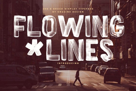Flowing Lines: A Modern Brush Script for Makers