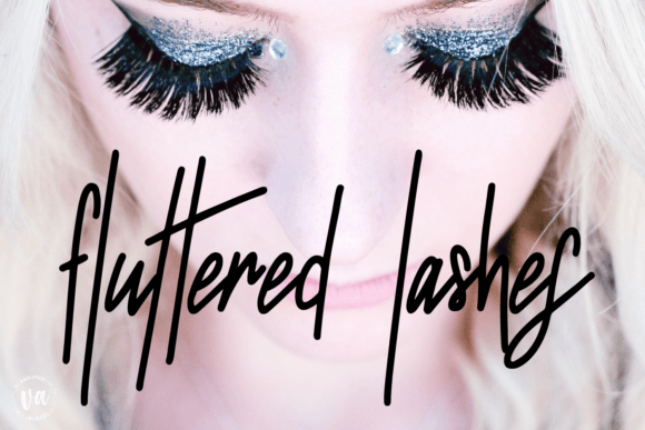 Fluttered Lashes: A Handwritten Font for Modern Web Design