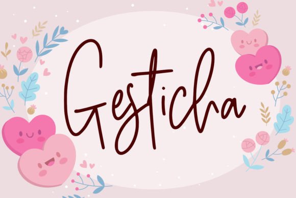 Gesticha: A Quirky Handwritten Font for Brand Identity