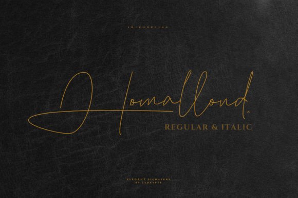Homallond: A Timeless Script Handwritten Font for Editorial Design