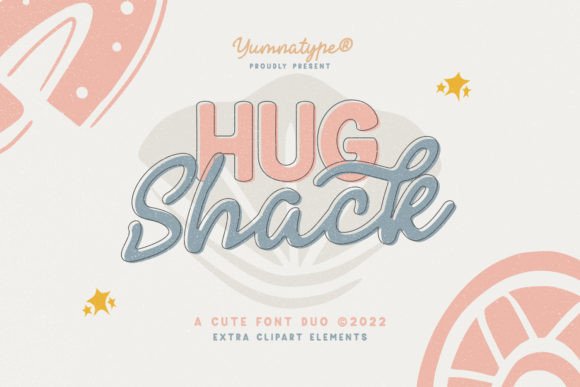 Hug Shack: The Joyful Script Handwritten Font Duo