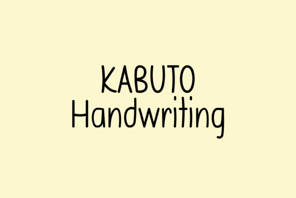 Kabuto: A Friendly Handwritten Font for Your Brand