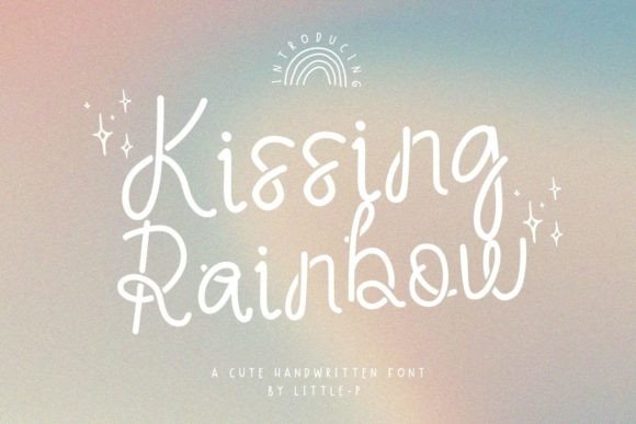 Kissing Rainbow: A Modern Script Handwritten Font