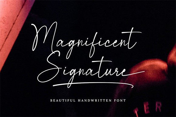 Magnificent Signature: The Ultimate Script Handwritten Font Review