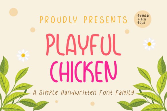 Playful Chicken: A Fun Handwritten Font Review