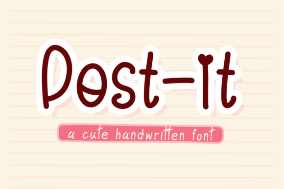 Post-it Font Review: A Cute Script for Branding and Design