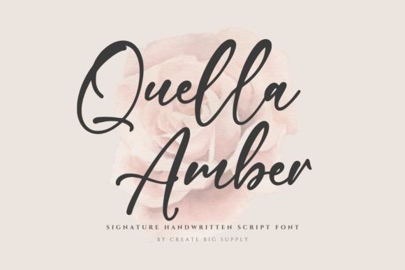 Quella Amber: The Signature Font for Campaigns