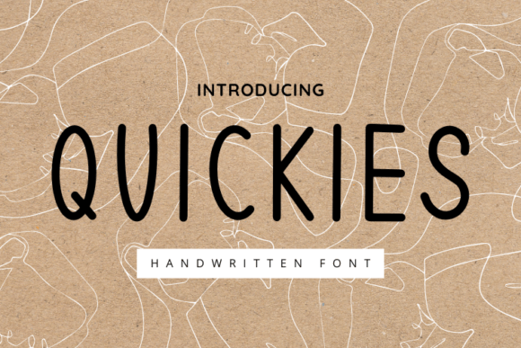 Quickies: A Friendly Handwritten Font for Editors