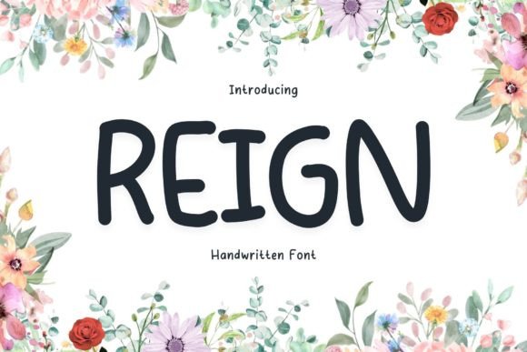 Reign: A Regal Script Handwritten Font for Makers