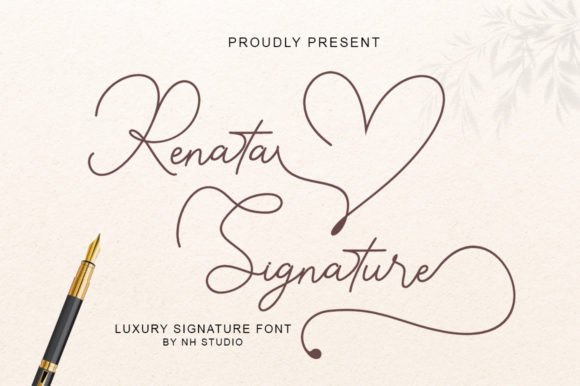 Renata Signature: A Premium Script Handwritten Font for Makers