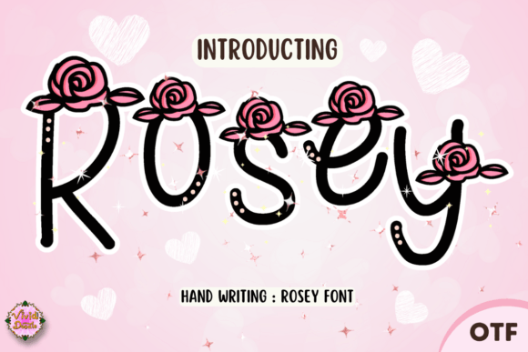 Rosey: A Festive Hand-Lettered Font for Branding