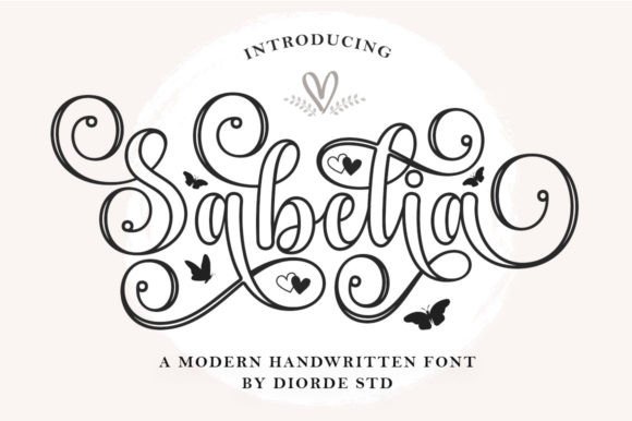 Sabelia Outline: The Elegant Script Font for Crafters