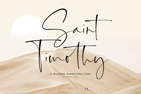 Saint Timothy: A Charming Script Font for Elegant Branding