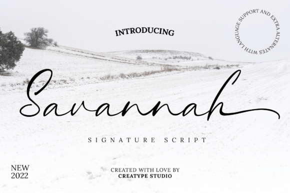 Savannah Signature: A Chic Script Font for Makers