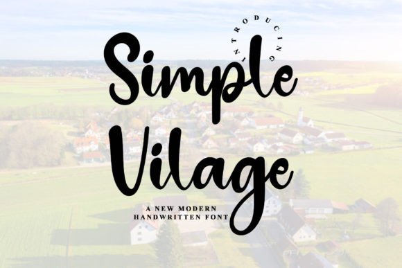Simple Vilage: A Script Font for Business Branding