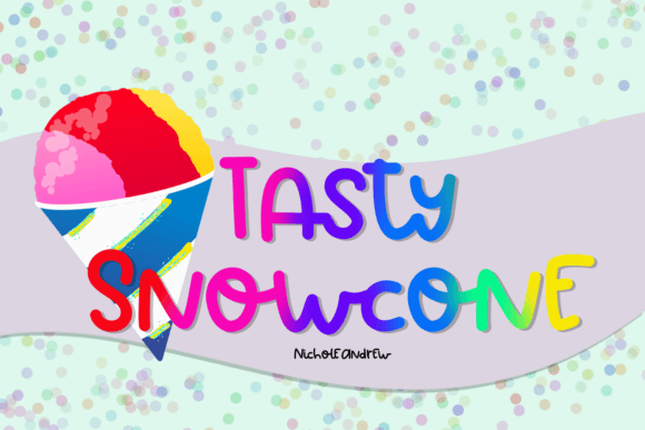 Tasty Snowcone: A Quirky Handwritten Font for Makers