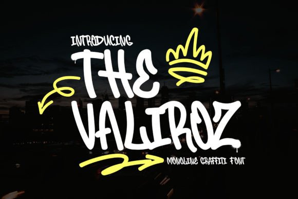 The Valiroz: A Monoline Graffiti Font for Web Design