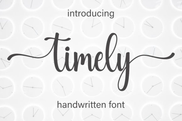 Timely: The Elegant Script Font for Branding