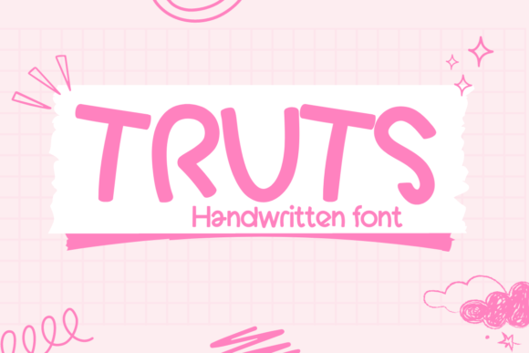 Truts Font: A Handwritten Typeface for Crafters