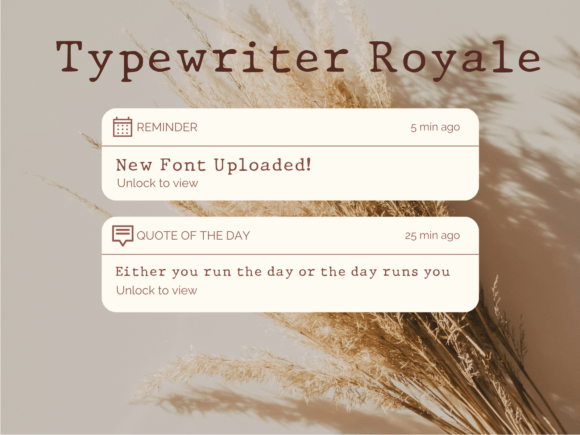 Typewriter Royale: The Modern Vintage Font for Marketers
