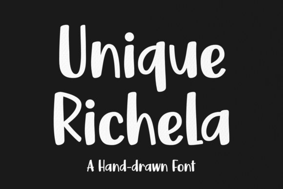 Unique Richela: A Stylish Hand-Drawn Font for Web Design